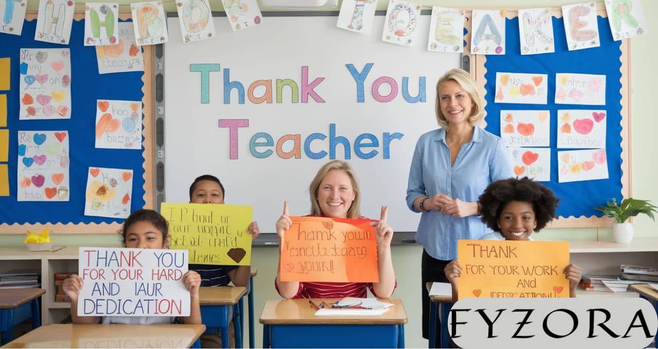 Thank You Note for Teacher