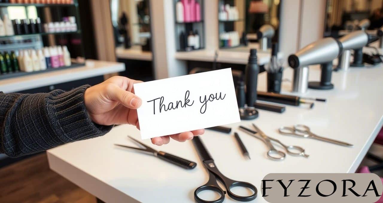 Thank You Message for Hair Stylist